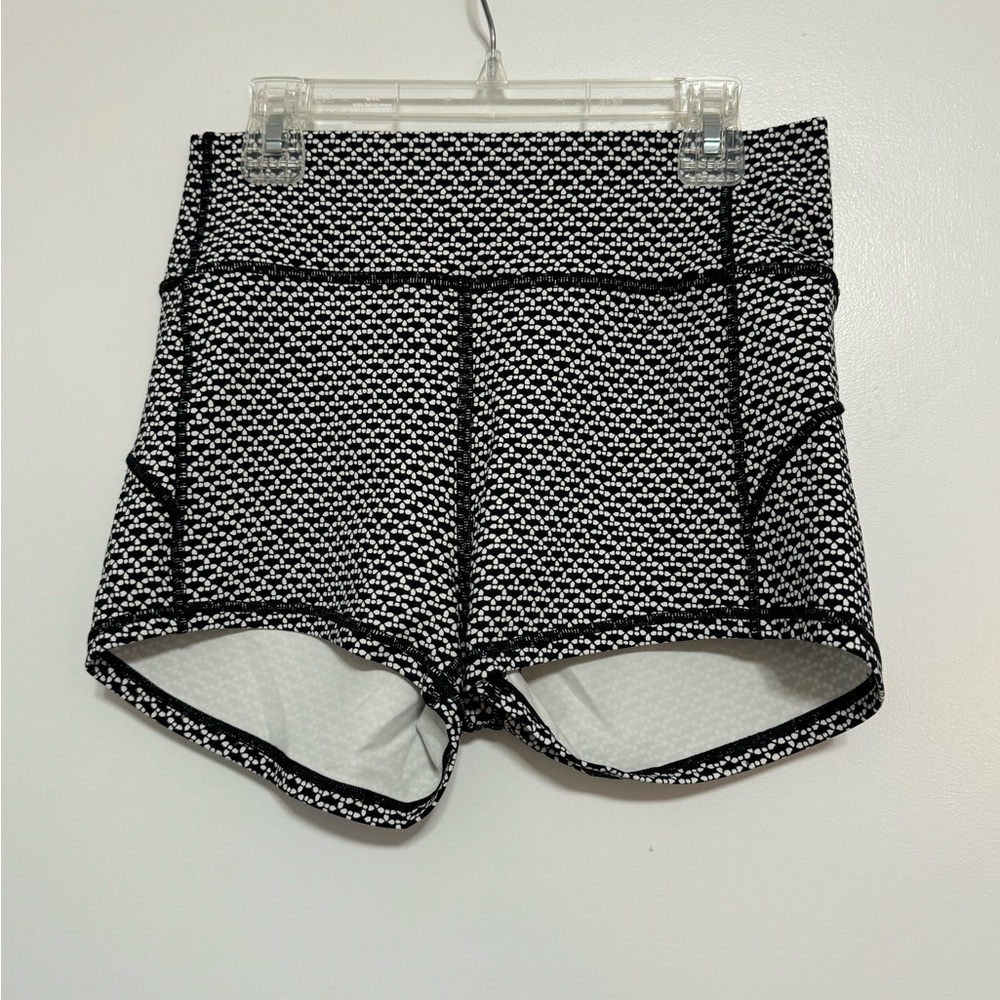 Lululemon Athletica Black and White Athletic Shorts